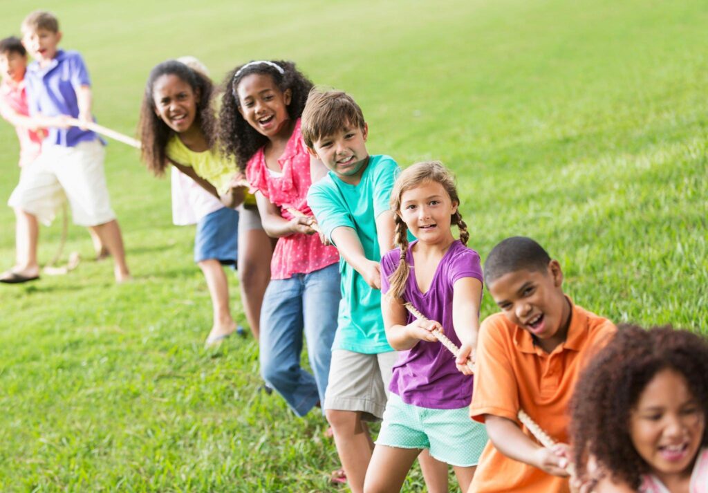 kids having fun in the UK